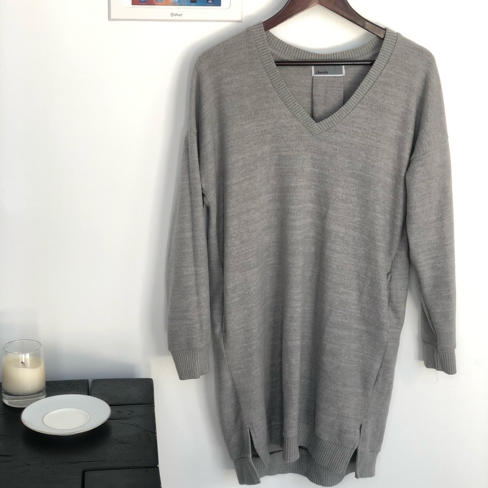 Nordstrom SUPER SOFT sweater dress with pockets -L